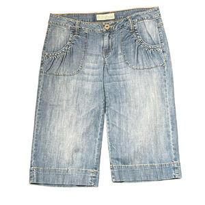 Lazer Jeans Denim Shorts Size 7 Juniors Blue Womens Cotton Stretch Blend 32X15